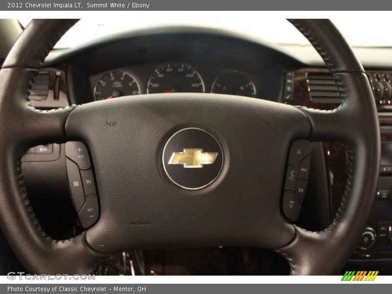 Summit White / Ebony 2012 Chevrolet Impala LT