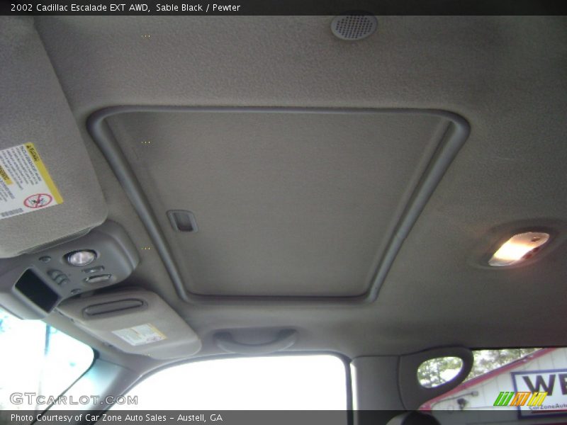 Sable Black / Pewter 2002 Cadillac Escalade EXT AWD
