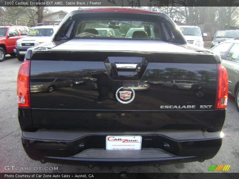 Sable Black / Pewter 2002 Cadillac Escalade EXT AWD