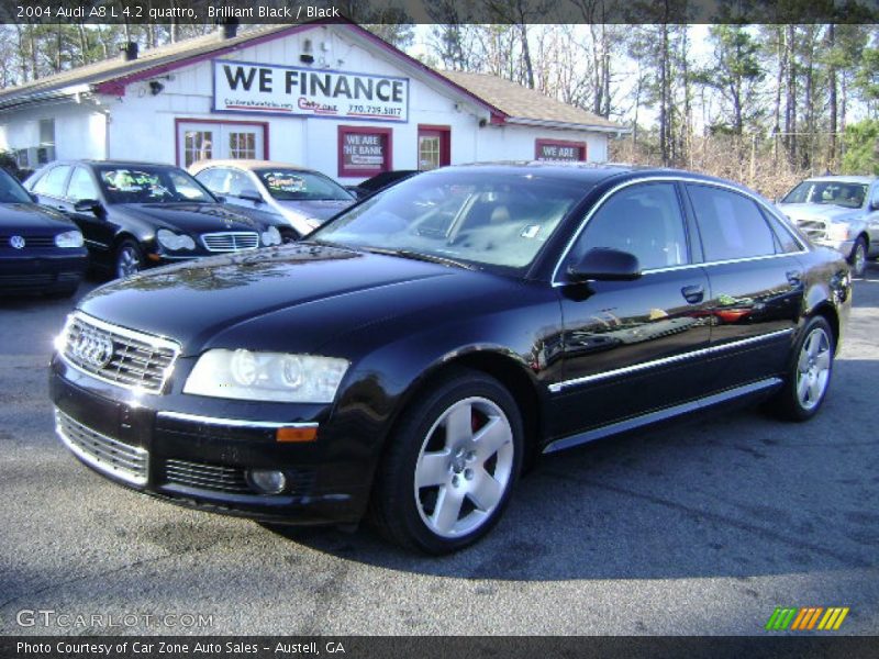 Brilliant Black / Black 2004 Audi A8 L 4.2 quattro