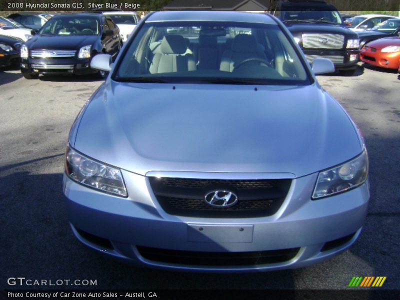Silver Blue / Beige 2008 Hyundai Sonata GLS
