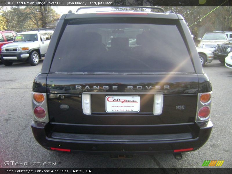 Java Black / Sand/Jet Black 2004 Land Rover Range Rover HSE