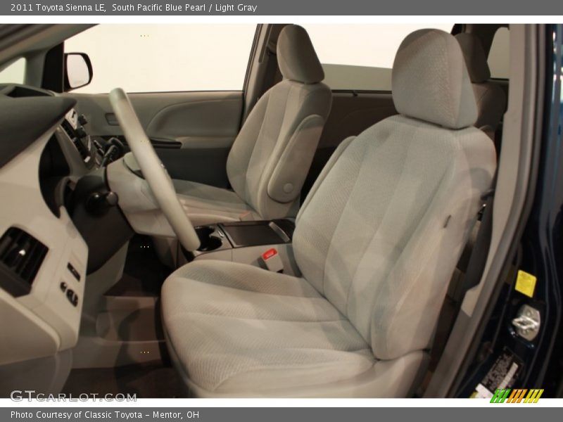 South Pacific Blue Pearl / Light Gray 2011 Toyota Sienna LE