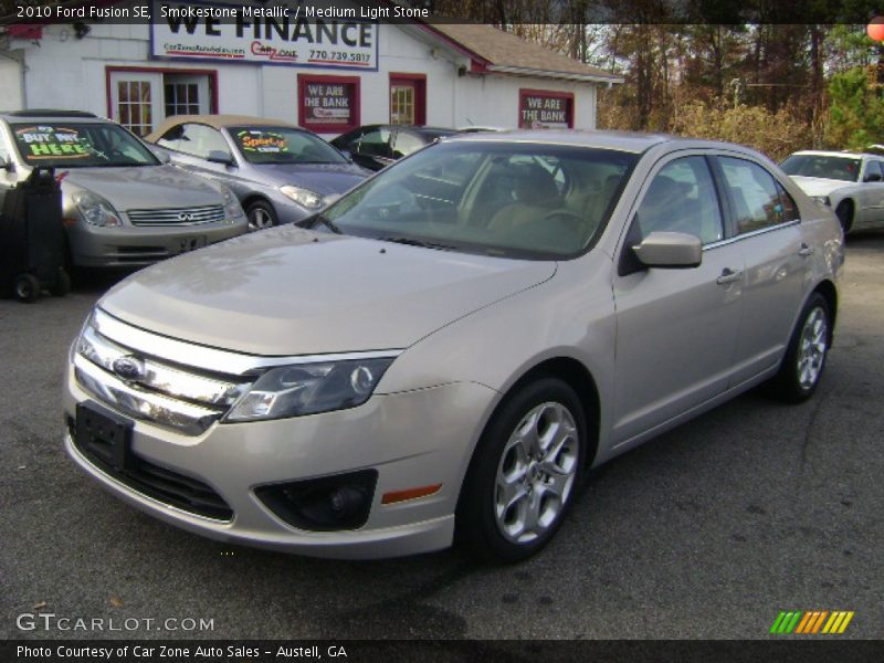 Smokestone Metallic / Medium Light Stone 2010 Ford Fusion SE