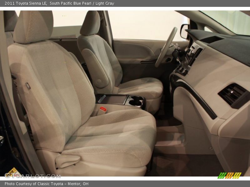 South Pacific Blue Pearl / Light Gray 2011 Toyota Sienna LE