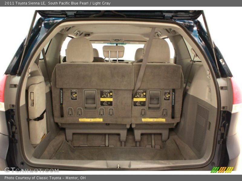 South Pacific Blue Pearl / Light Gray 2011 Toyota Sienna LE