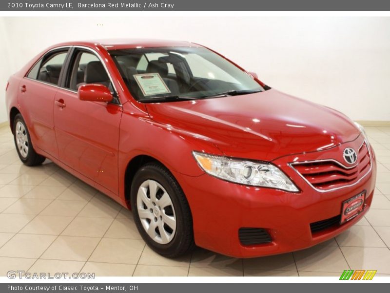 Barcelona Red Metallic / Ash Gray 2010 Toyota Camry LE