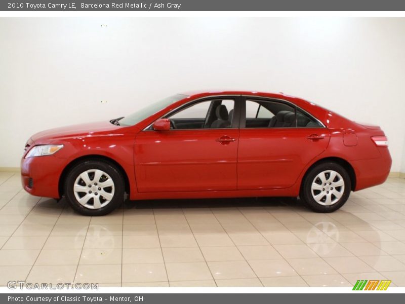 Barcelona Red Metallic / Ash Gray 2010 Toyota Camry LE