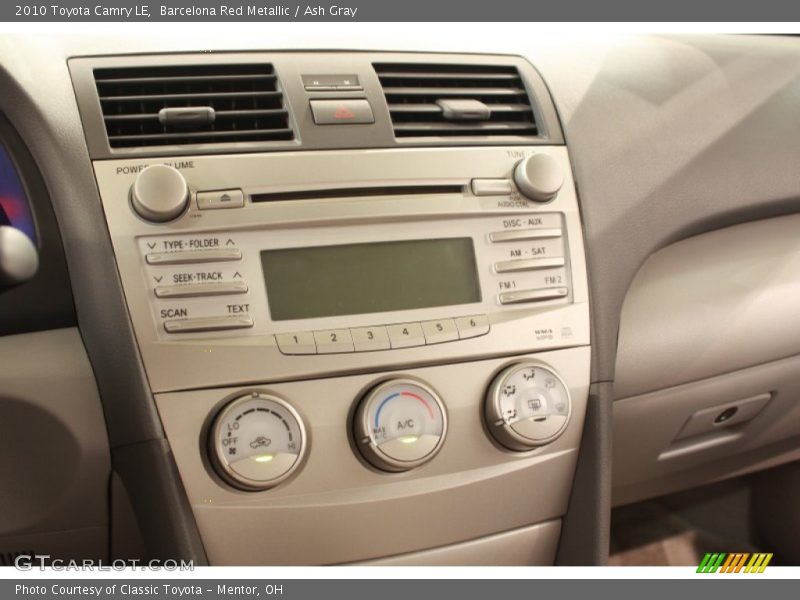Barcelona Red Metallic / Ash Gray 2010 Toyota Camry LE