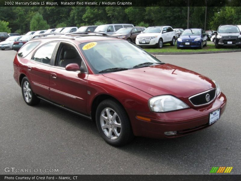 Matador Red Metallic / Medium Graphite 2002 Mercury Sable LS Wagon