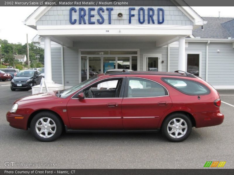 Matador Red Metallic / Medium Graphite 2002 Mercury Sable LS Wagon