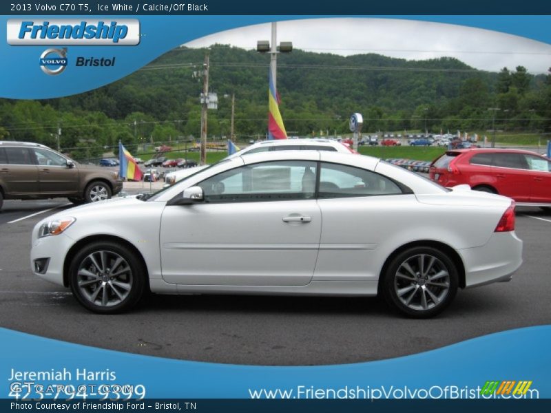 Ice White / Calcite/Off Black 2013 Volvo C70 T5