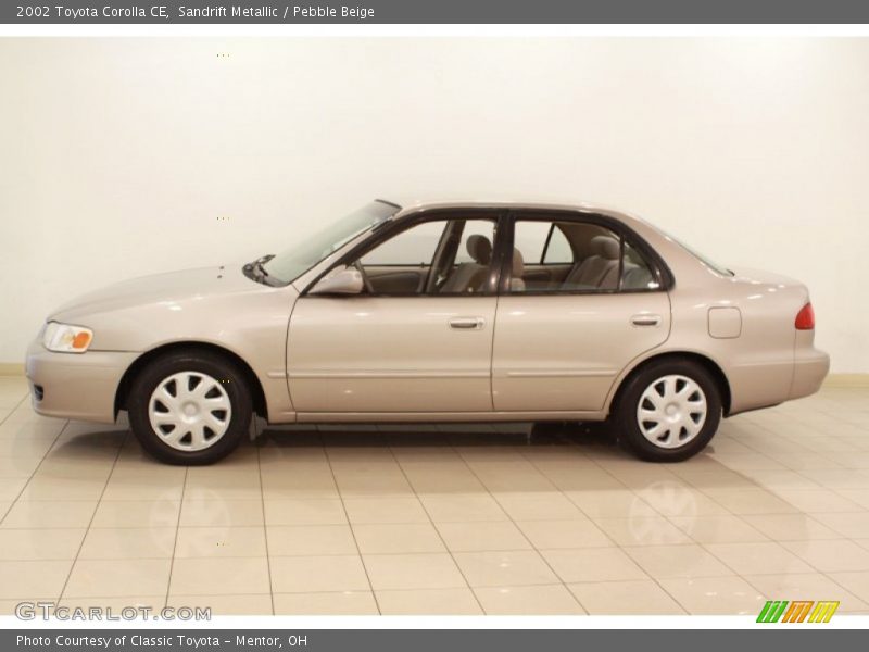 Sandrift Metallic / Pebble Beige 2002 Toyota Corolla CE