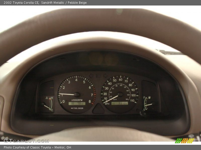 Sandrift Metallic / Pebble Beige 2002 Toyota Corolla CE