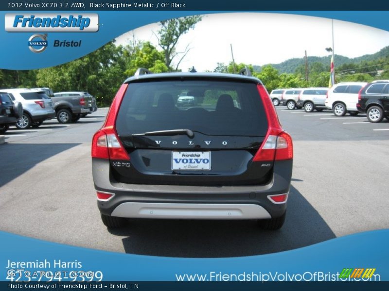 Black Sapphire Metallic / Off Black 2012 Volvo XC70 3.2 AWD