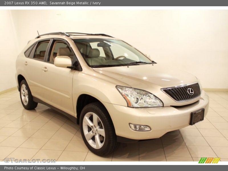 Savannah Beige Metallic / Ivory 2007 Lexus RX 350 AWD