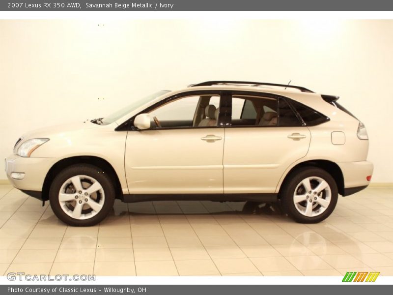 Savannah Beige Metallic / Ivory 2007 Lexus RX 350 AWD