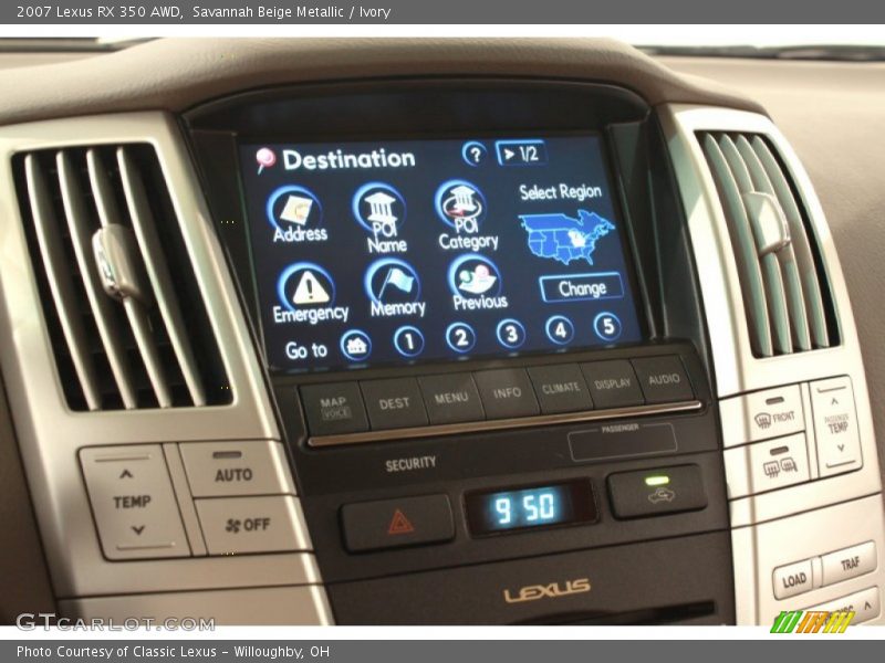 Savannah Beige Metallic / Ivory 2007 Lexus RX 350 AWD