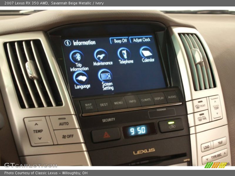 Savannah Beige Metallic / Ivory 2007 Lexus RX 350 AWD