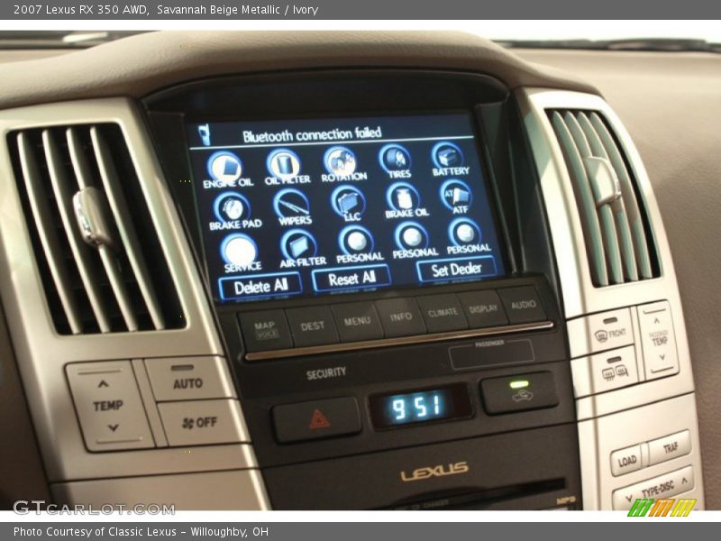 Savannah Beige Metallic / Ivory 2007 Lexus RX 350 AWD
