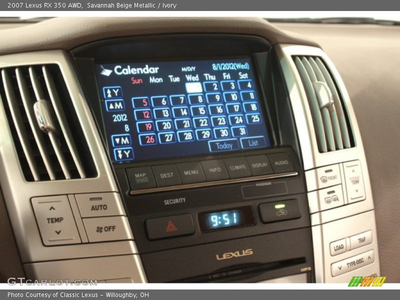 Savannah Beige Metallic / Ivory 2007 Lexus RX 350 AWD
