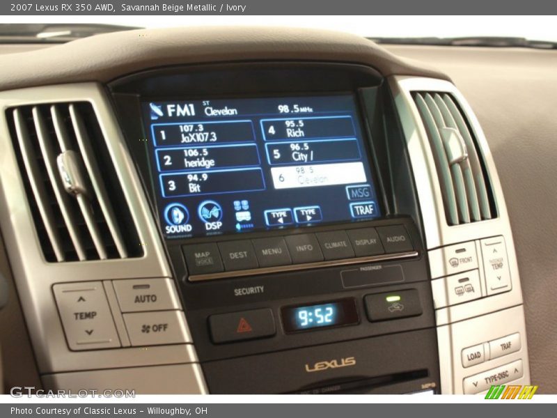 Savannah Beige Metallic / Ivory 2007 Lexus RX 350 AWD