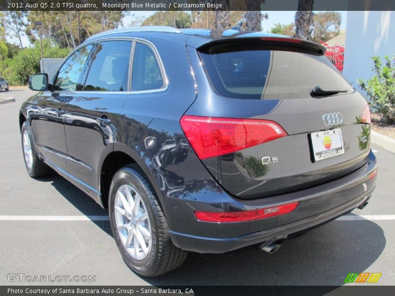 Moonlight Blue Metallic / Cardamom Beige 2012 Audi Q5 2.0 TFSI quattro