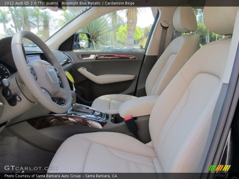 Moonlight Blue Metallic / Cardamom Beige 2012 Audi Q5 2.0 TFSI quattro