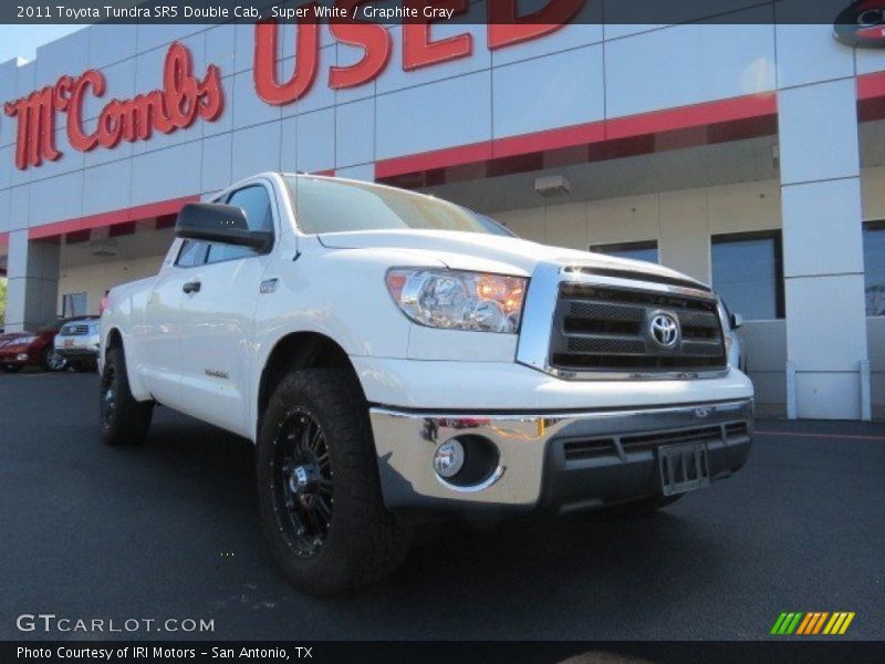 Super White / Graphite Gray 2011 Toyota Tundra SR5 Double Cab