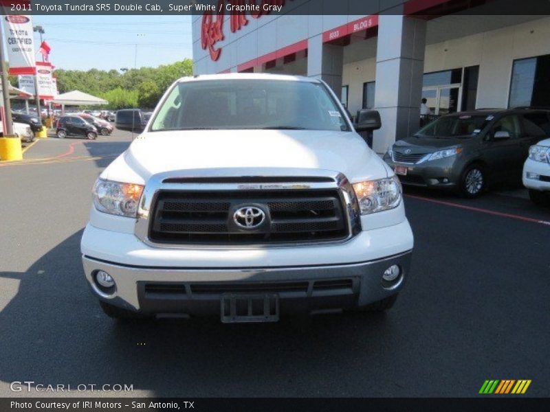 Super White / Graphite Gray 2011 Toyota Tundra SR5 Double Cab