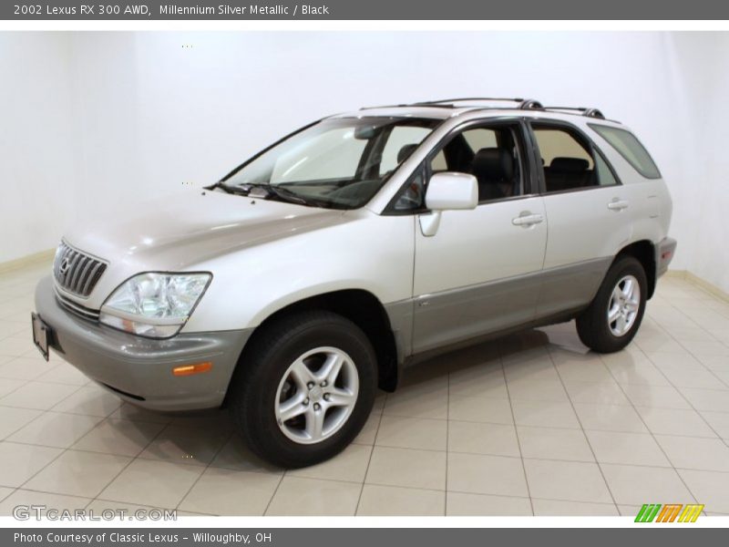 Millennium Silver Metallic / Black 2002 Lexus RX 300 AWD