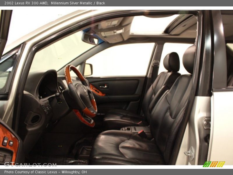 Millennium Silver Metallic / Black 2002 Lexus RX 300 AWD