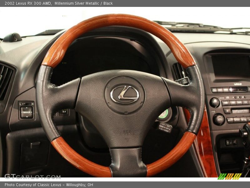 Millennium Silver Metallic / Black 2002 Lexus RX 300 AWD