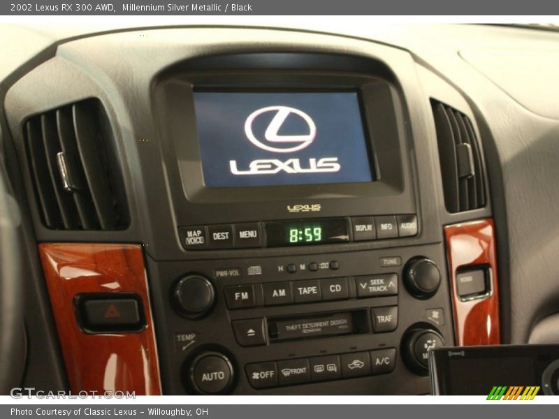 Millennium Silver Metallic / Black 2002 Lexus RX 300 AWD