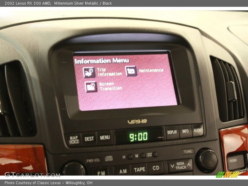 Millennium Silver Metallic / Black 2002 Lexus RX 300 AWD