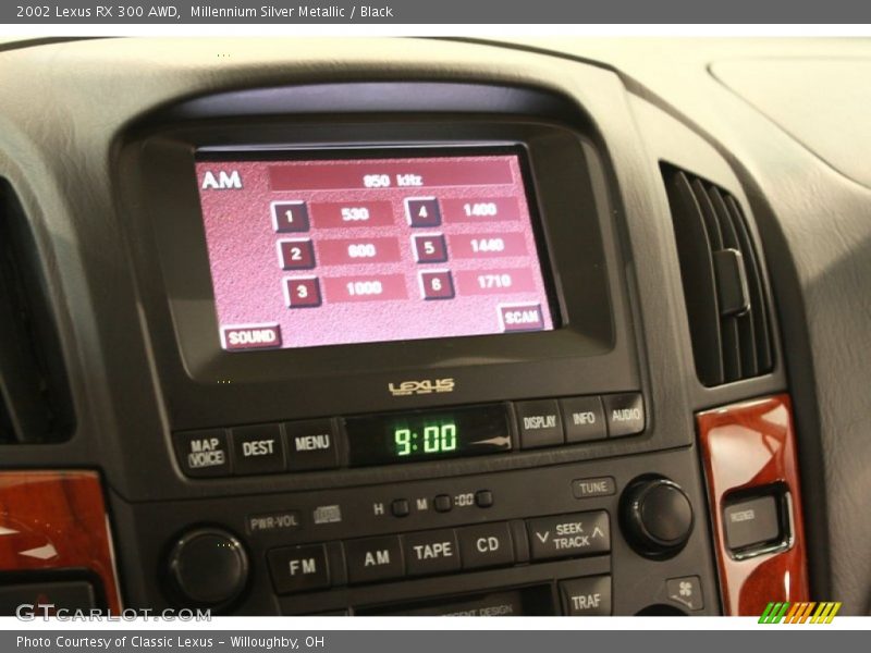 Millennium Silver Metallic / Black 2002 Lexus RX 300 AWD