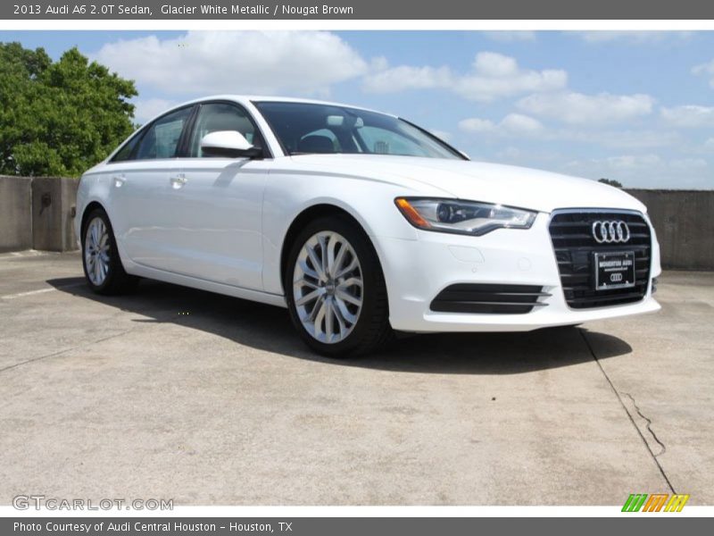 Glacier White Metallic / Nougat Brown 2013 Audi A6 2.0T Sedan