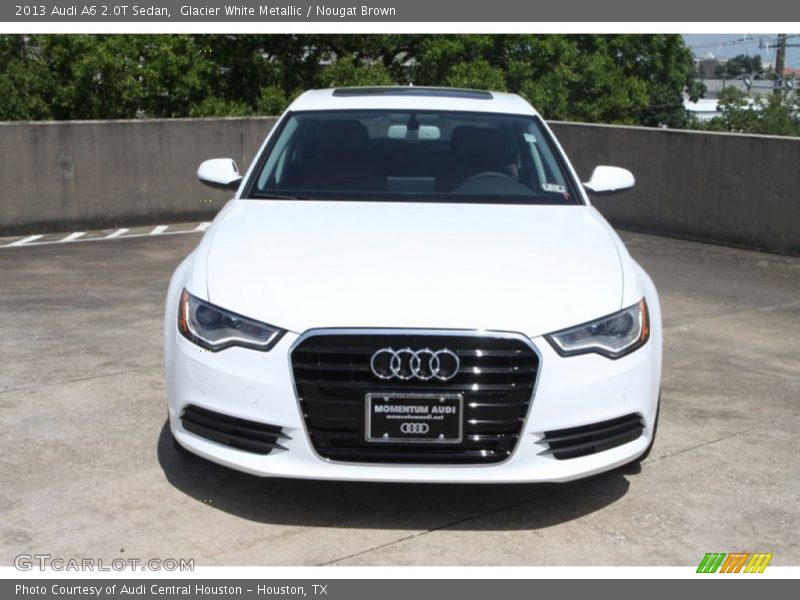 Glacier White Metallic / Nougat Brown 2013 Audi A6 2.0T Sedan