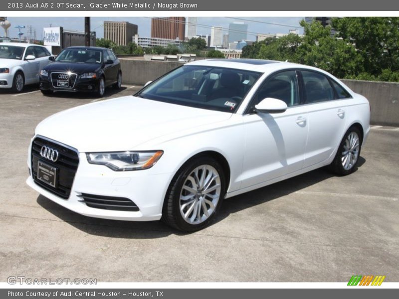 Glacier White Metallic / Nougat Brown 2013 Audi A6 2.0T Sedan
