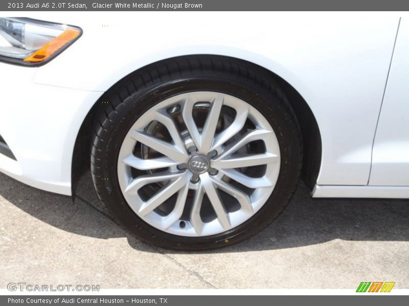 Glacier White Metallic / Nougat Brown 2013 Audi A6 2.0T Sedan