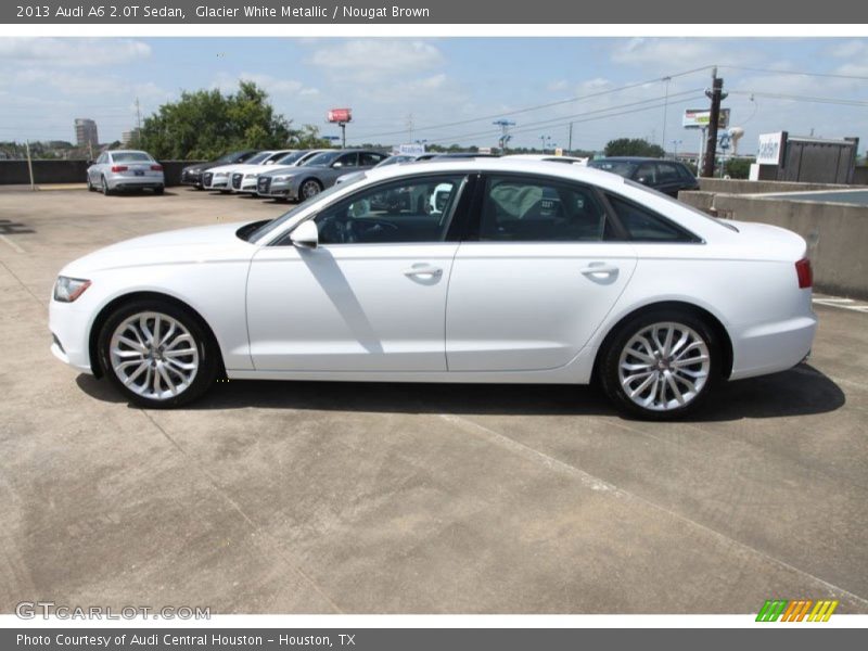 Glacier White Metallic / Nougat Brown 2013 Audi A6 2.0T Sedan
