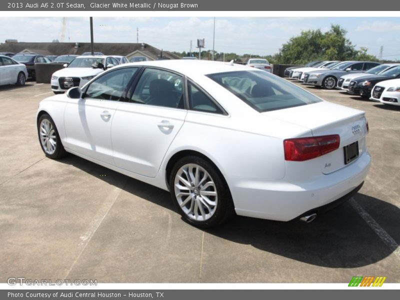 Glacier White Metallic / Nougat Brown 2013 Audi A6 2.0T Sedan