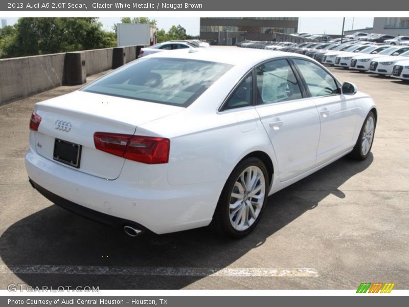 Glacier White Metallic / Nougat Brown 2013 Audi A6 2.0T Sedan