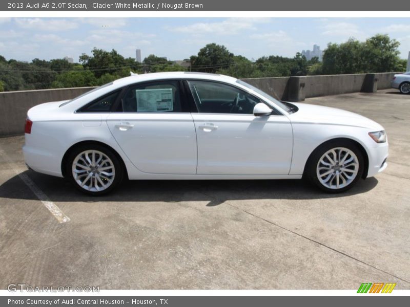 Glacier White Metallic / Nougat Brown 2013 Audi A6 2.0T Sedan