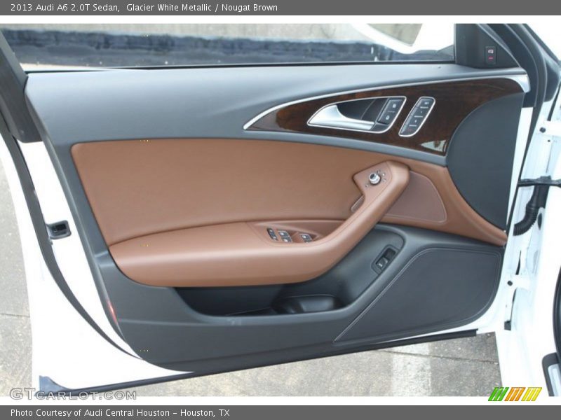 Glacier White Metallic / Nougat Brown 2013 Audi A6 2.0T Sedan