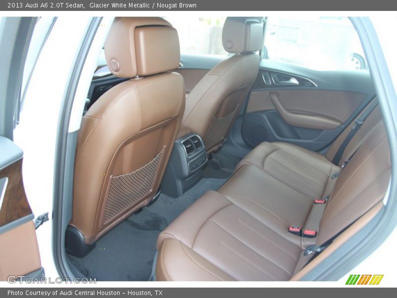 Glacier White Metallic / Nougat Brown 2013 Audi A6 2.0T Sedan