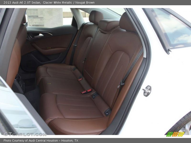 Glacier White Metallic / Nougat Brown 2013 Audi A6 2.0T Sedan