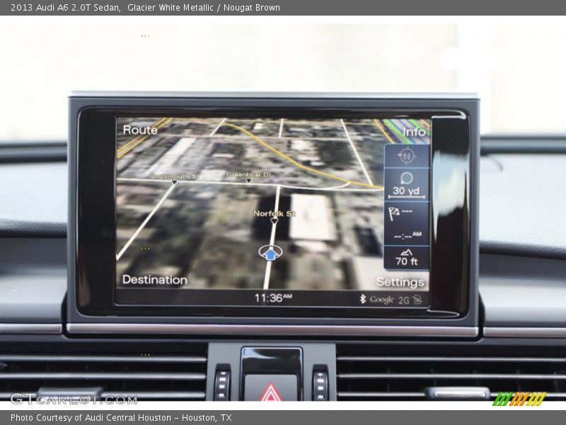 Glacier White Metallic / Nougat Brown 2013 Audi A6 2.0T Sedan