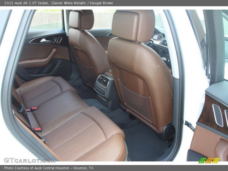 Glacier White Metallic / Nougat Brown 2013 Audi A6 2.0T Sedan
