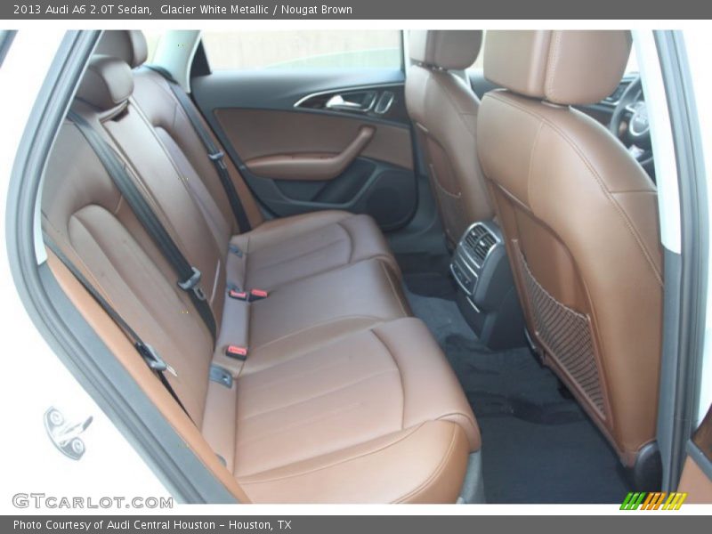 Glacier White Metallic / Nougat Brown 2013 Audi A6 2.0T Sedan